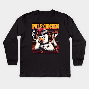 Pulp Chicken Kids Long Sleeve T-Shirt